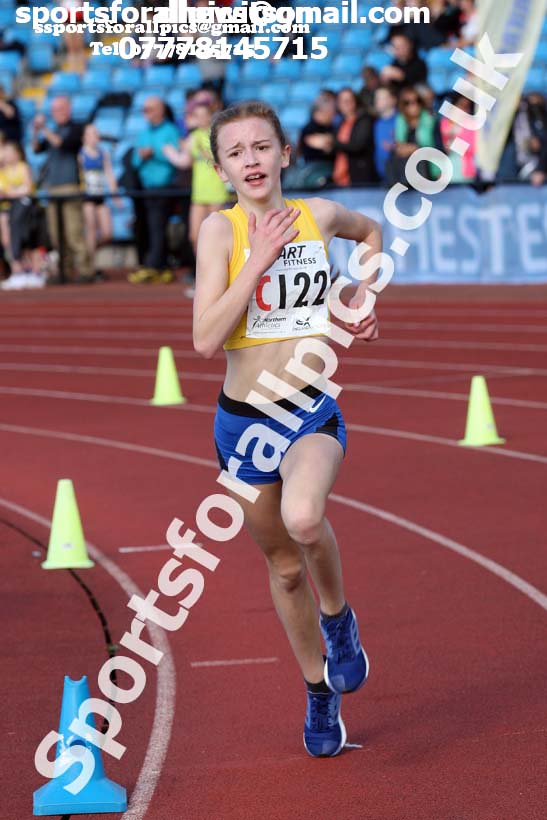 Girls under-13s  Northern 3 Stage Road Relay, SportsCity, Manchester. Photo: David T. Hewitson/Sports for All Pics